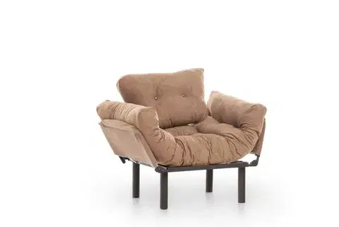 Křeslo ušák Nitta Single - Light Brown