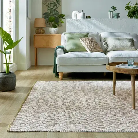 Flair Rugs, Ručně tkaný kusový koberec Nur Wool Dream Green, 160x230, zelená, ložnice