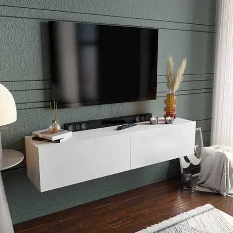 TV stolek Poling - White