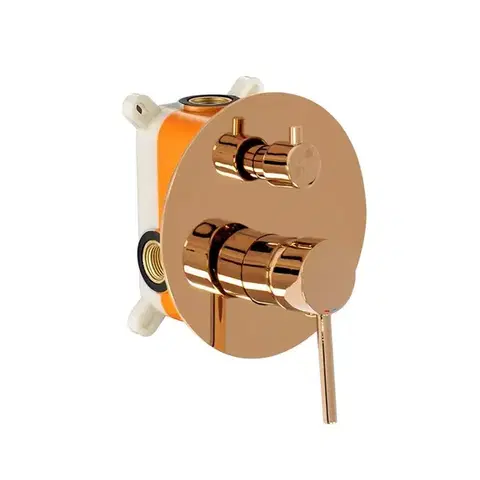 REA Sprchový set pod omítku Lungo růžovězlatý + box REA-P4111