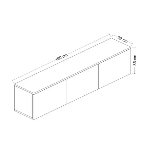 TV stolek Neon - White v2