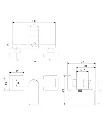 OMNIRES BARETTI sprchová baterie chrom /CR/ BA7840CR
