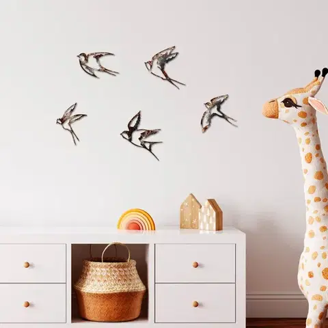 Dekorativní kovový doplněk na zeď Birds-2