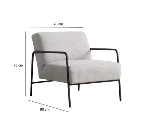 Křeslo ušák Eti Bergere - Grey