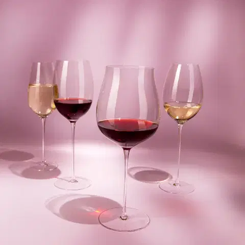 Sklenice na červené víno 550 ml, set 2 ks — FLOW Glas Platinum Line - 322911