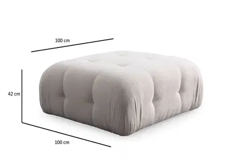 Taburet Amaris Pouffe - White