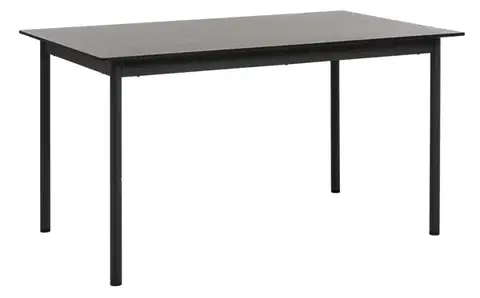 Estila Jídelní stůl Malmo, černý dub/kov, 140 cm