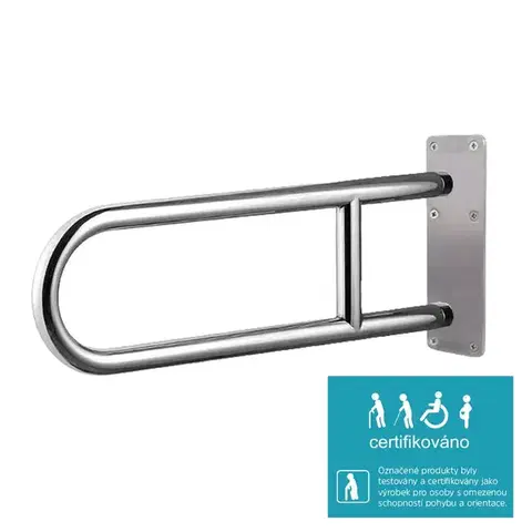 Mereo Madlo pevné, nerez, 80 cm KD9040