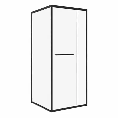 KERRA Sprchový kout Heidi BL SQ 90x90 v černé barvě (bez vaničky) 5907548125972