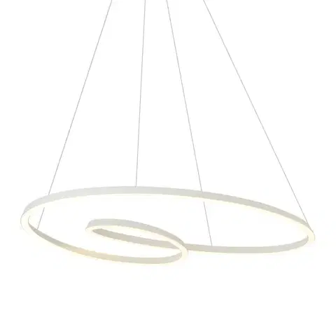 Skandinávské závěsné svítidlo béžové 110 cm vč. LED s 3-stupňovým stmíváním - Circuit