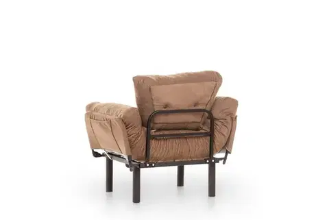 Křeslo ušák Nitta Single - Light Brown