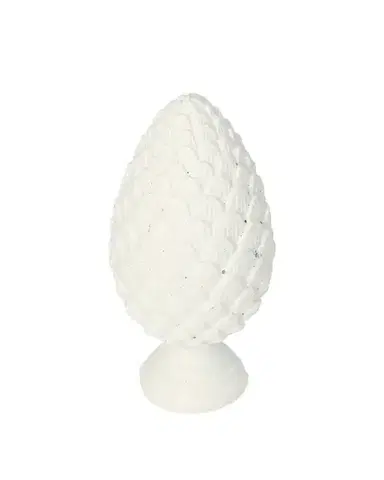 Dekorace White Cone 13cm