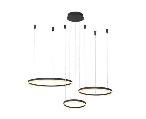 AZzardo HALO závěsné svítidlo LED 120W 9600lm 3000-6000K IP20, černé + ovladač