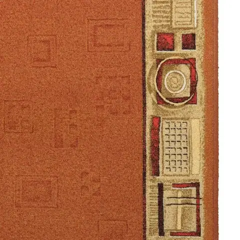 Associated Weavers, Protiskluzový běhoun na míru Jena 84, šíře 100 cm, oranžová, chodba / předsíň