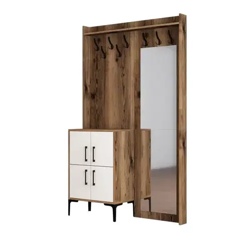 Předsíňová stěna Berlin BC - Walnut, White