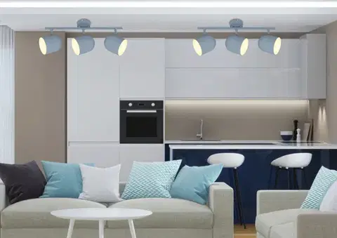 Nástěnná lampa Azuro Strip E27 matně šedá