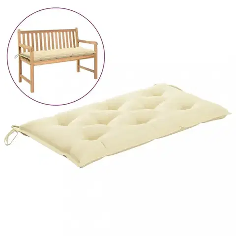Voděodolná poduška na zahradní lavici 100 cm Dekorhome