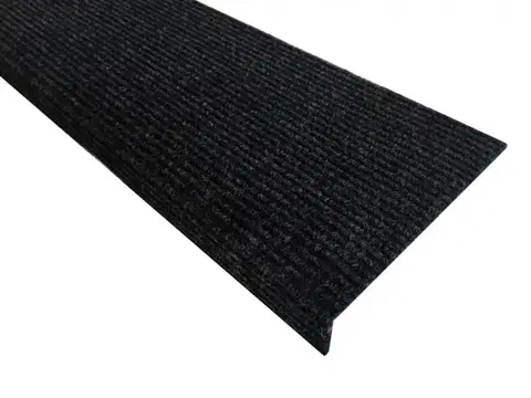 Vopi Nášlapy na schody Quick step antracit obdélník, samolepící - 24x65 obdélník (rozměr včetně ohybu)