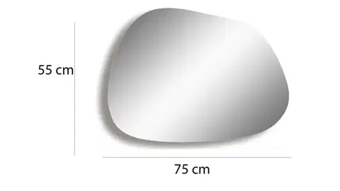 Kalune Design Dekorativní nástěnné zrcadlo Gusto 75x55 cm zlaté