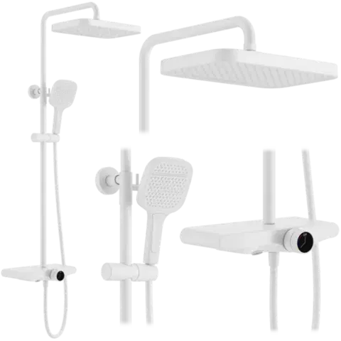 REA Sprchový set Bari White REA-P0895