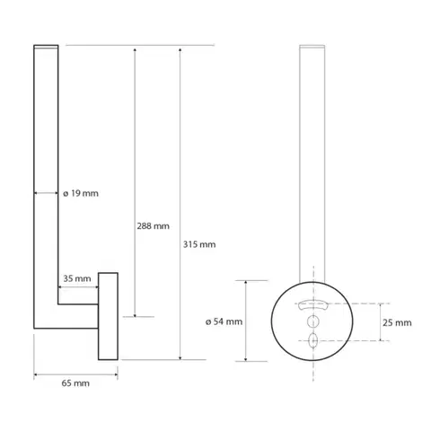 SAPHO X-ROUND držák toaletního papíru rezervní na 2 role, chrom XR707