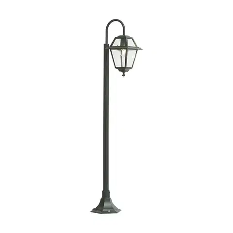 Klasická venkovní lucerna tmavě zelená 135 cm IP44 - Berta