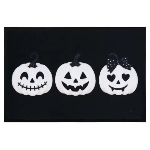Mercury Flooring, Rohožka Tři halloweenské dýně 40x60 cm, 40x60, černá
