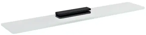 SAPHO Skleněná polička 500, černá/čiré sklo MY009B-13