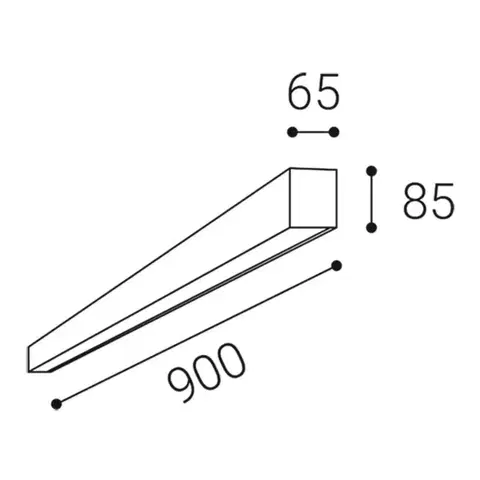 LED2 1314151DTW Stropní svítidlo LINO II 90 P, W PRISMA 24W DALI TW 3CCT 3000K/3500/4000K bílá
