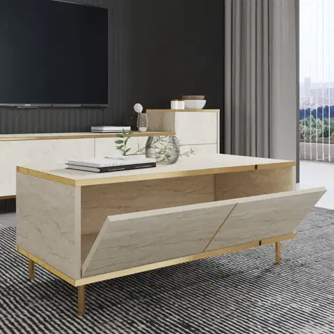 Konferenční stolek Imaj - Travertine