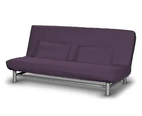 Potah na pohovku IKEA  Beddinge krátký barva fialová látka pletený vzor