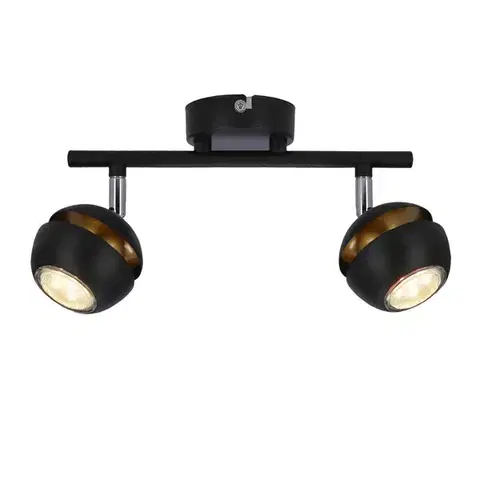 LED pásek Boni 2x3W GU10 černý - POSLEDNÍ KUS