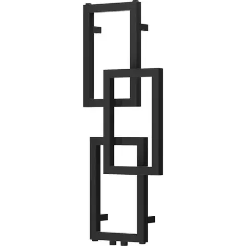 MEXEN Grid otopný žebřík/radiátor dekorativní 870 x 360 mm, 209 W, černá W215-0870-360-00-70