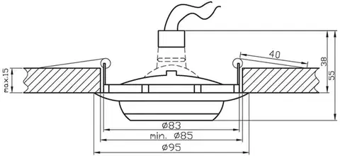 Stropní svítidlo ro-01 MR-16