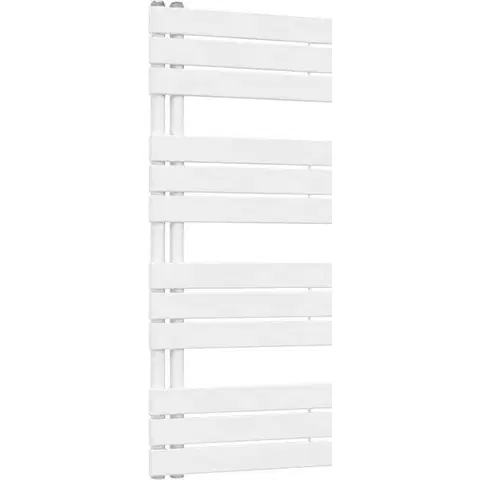 CERANO Koupelnový radiátor Theo asymetrické připojení 50mm 575 W bílá lesklá 1200x500 mm CER-062725