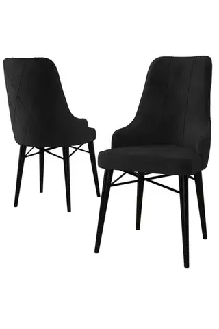 Sada židlí (2 kusy) Neta - Black