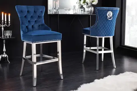 Chesterfield barová židle FRIXON Dekorhome