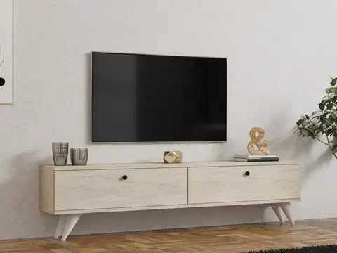 TV stolek Paris - Travertine