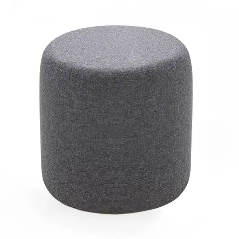 Taburet Silindir Puf Anthracite