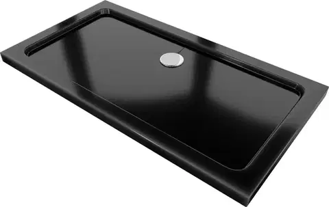 MEXEN Flat sprchová vanička obdélníková slim 120 x 70, černá 40707012