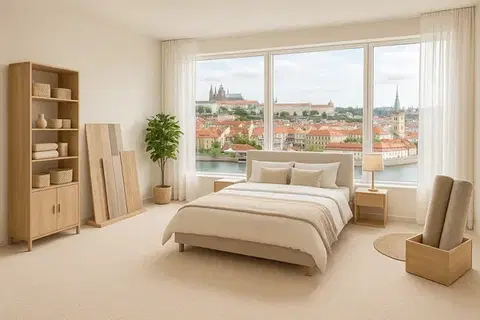 Condor Carpets, AKCE: 306x380 cm Metrážový koberec Serena 6612, šíře, béžová, filc, ložnice