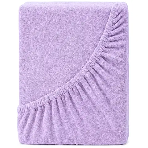 4Home Froté prostěradlo IDEAL fialová, 200–220 x 200 cm, 200–220 x 200 cm