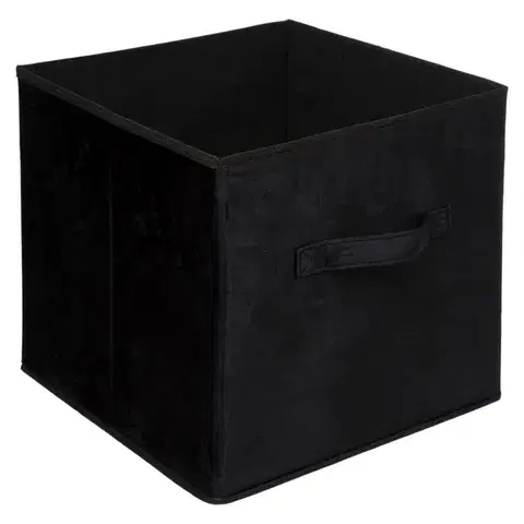 5five Simply Smart Úložný box Textilie 31x31 cm černý