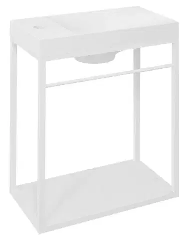 SAPHO CREST konzole s policí, 39,5x45x21,7cm, bílá mat AR502