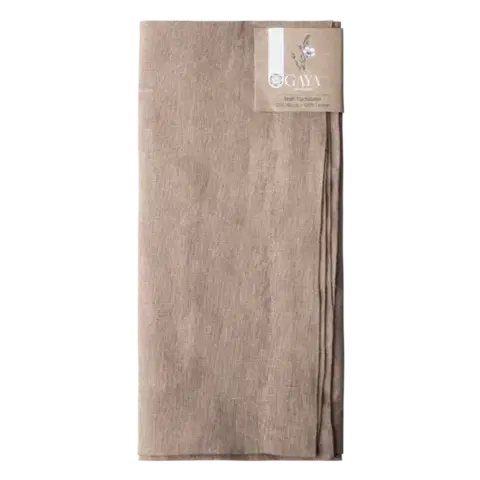 Bronzový lněný běhoun na stůl 50 x 140 cm — Gaya Ambiente - 596437
