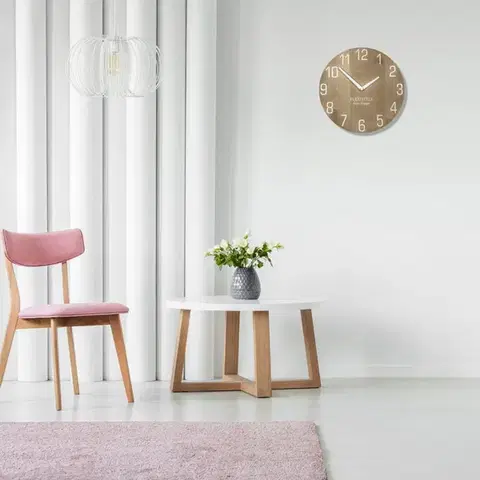 Kvalitní dubové nástěnné hodiny 30 cm