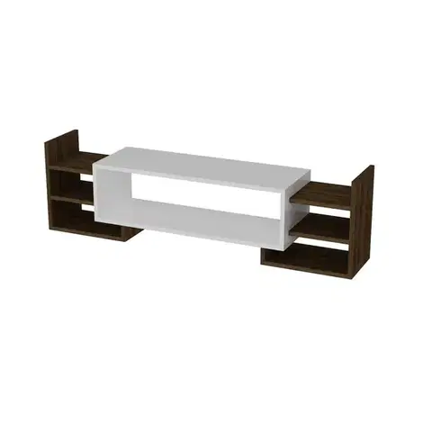 TV stěna / Sestava pod TV Sema - White, Walnut