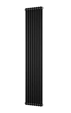 Instalprojekt Koupelnový radiátor TUBUS 2 černá barva Barva Černá , Rozměr A 35 , Rozměr C 150, Skutečný rozměr radiátoru (v mm) 349 × 1500 mm, Typ připojení Středové 50 mm RADTUB21500731S