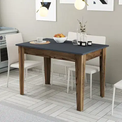 Kuchyňský stůl Kiev 504 - Walnut, Anthracite