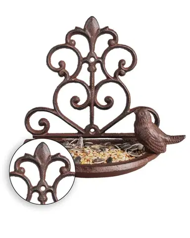 Esschert Design Nástěnné ptačí pítko BIRW II 18,4 cm hnědé